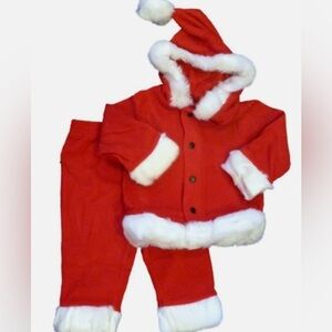 Santa Clause 2pc costume infant Santa Christmas costume Halloween costume 6-9mos